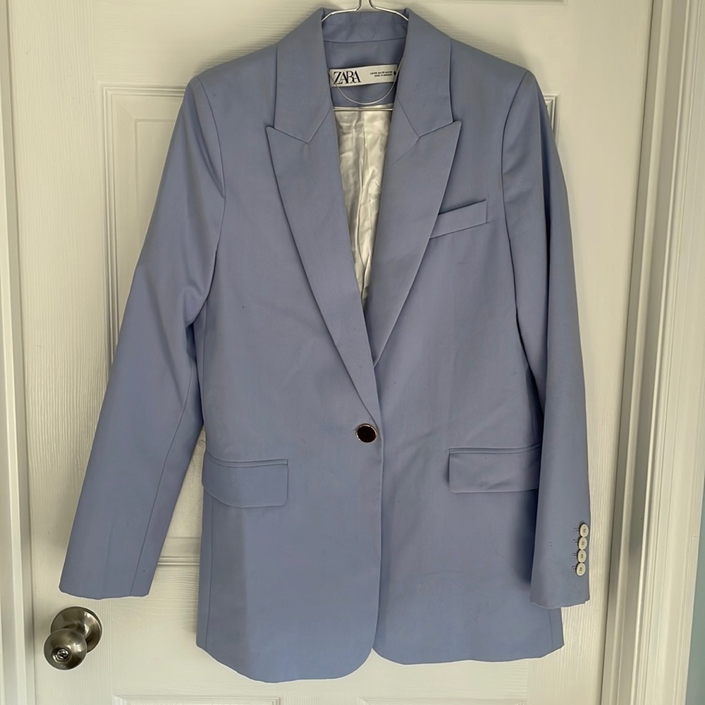 ZARA WOMAN NEW OVERSIZED STRAIGHT CUT BLAZER